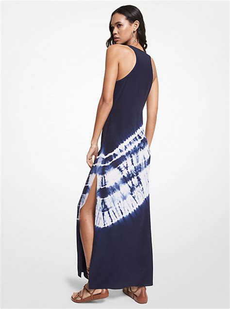 michael kors tie dye summer dresses|Tie Dye Washed Silk Dress .